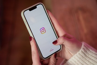 Instagram auf dem Smartphone geöffnet