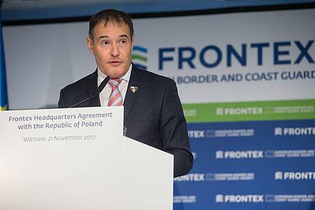 Frontex-Chef Fabrice Leggeri bei der Einweihung der Zentrale von Frontex in Warschau.