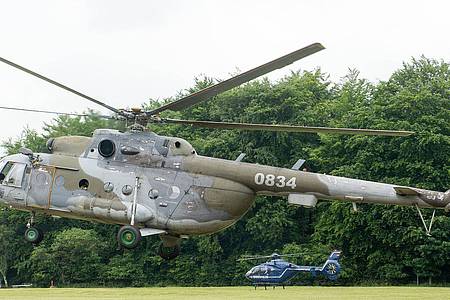 Elf Helikopter des Typs Mi-17 gehören zu einem Hilfspaket der USA für die Ukraine.