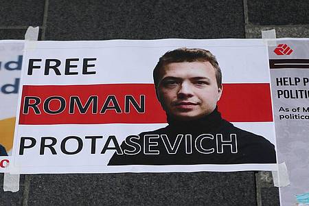 Sofia Sapega wurde zu sechs Jahren Gefängnis verurteilt worden. Gegen ihren Freund Roman Protassewitsch läuft laut Medienberichten noch ein Prozess.