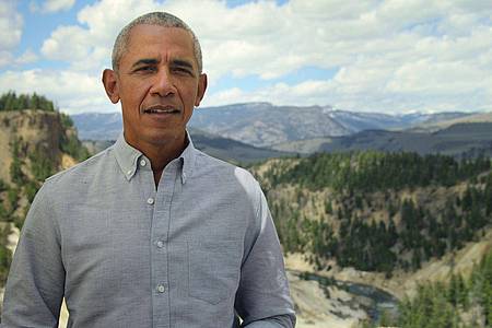 Barack Obama im Yellowstone Nationalpark.