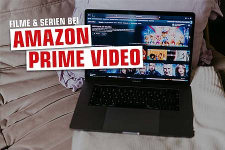 Geöffneter Laptop mit Amazon Prime Video