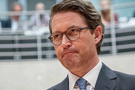 Andreas Scheuer im Oktober 2020 als Zeuge vor den Maut-Untersuchungsausschuss des Bundestags.