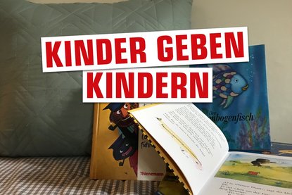 Aufgeschlagenes Kinderbuch