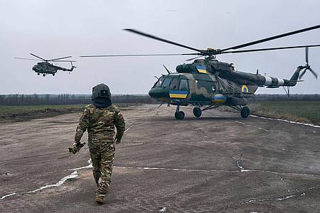 Ein ukrainischer Militärflugplatz in Cherson nahe der Frontlinie.