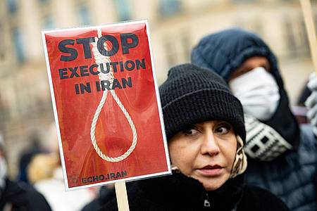 Protestaktion gegen das Regime im Iran am 17. Dezember 2022 in Berlin.