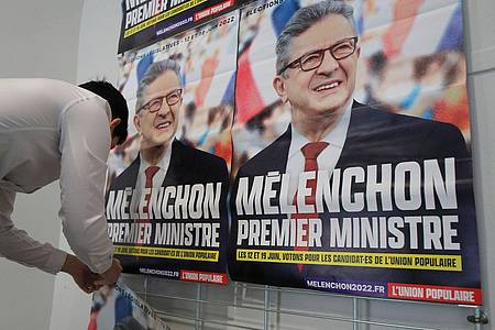 «Mélenchon Ministerpräsident»: LFI-Chef Jean-Luc Mélenchon will mit einem linken Bündnis Frankreichs Präsident Emmanuel Macron bei der anstehen Parlamentswahl herausfordern.