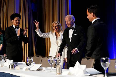 US-Präsident Joe Biden und First Lady Jill Biden beim jährlichen Correspondents` Association Dinner im Weißen Haus.