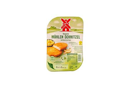 Testsieger im Veggieschnitzel-Vergleich: «Vegane Mühlen Schnitzel» von Rügenwalder. 2 Stück kosten im Schnitt 3,30 Euro.