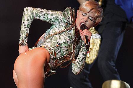 Auftritt von Miley Cyrus 2014 bei ihrer «Bangerz»-Tour.
