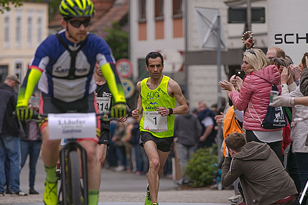 Elias Sansar beim Einlauf in Oerlinghausen