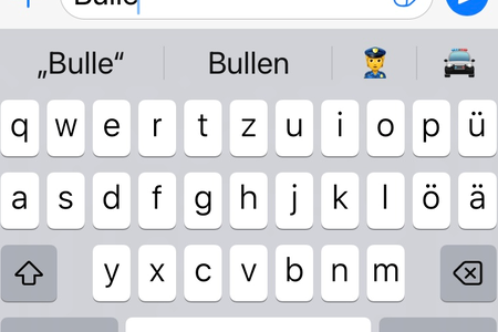 Handytastatur Emoji Bulle / Polizei