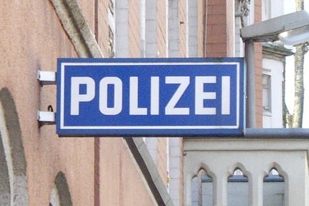 Schild Polizeiwache